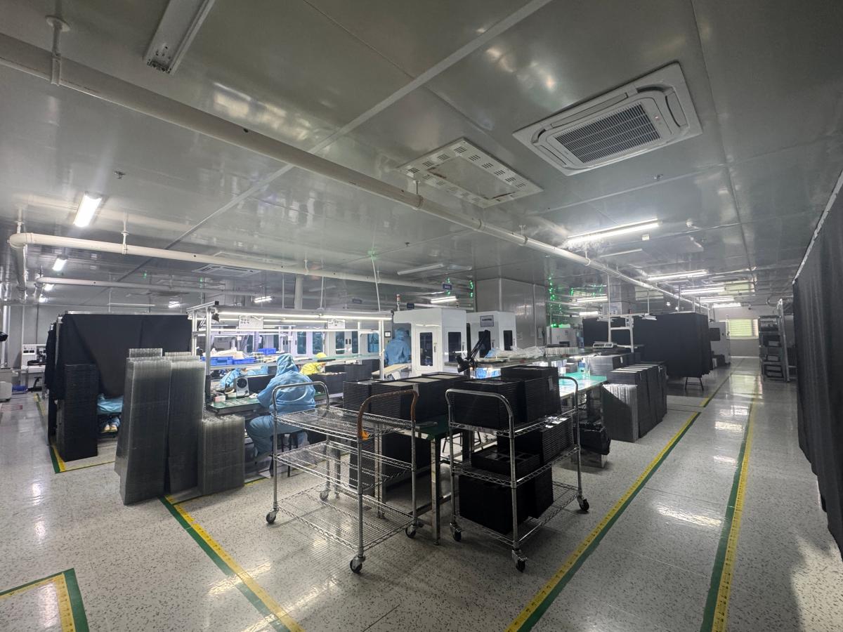 Advanced production lines and factory workshop