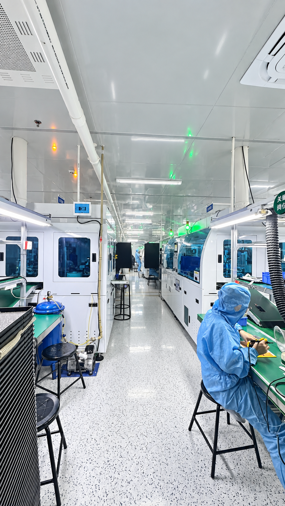 Touch screen factory production line